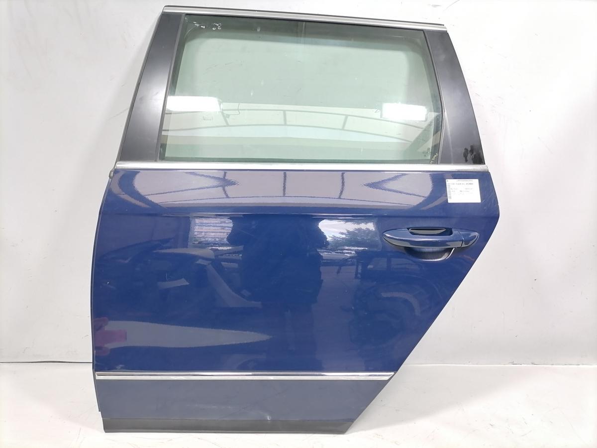VW Passat 3C B6 original T&uuml;r hinten links LA5E Maritimblau Kombi Variant Bj.2008